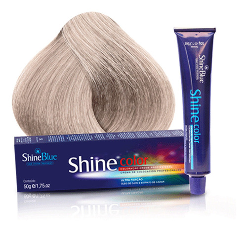 Coloração 12.16 Louro Platinado Acinzentado Shine Blue 50g