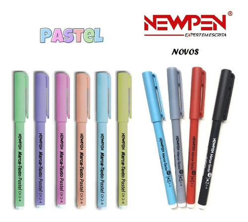 Marca Texto Pastel E Neon Várias Cores Com Frases Newpen 1un