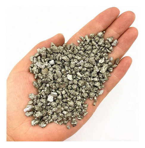 500 Gr De Mineral Pirita En Polvo Natural Autentica 1/2 Kilo