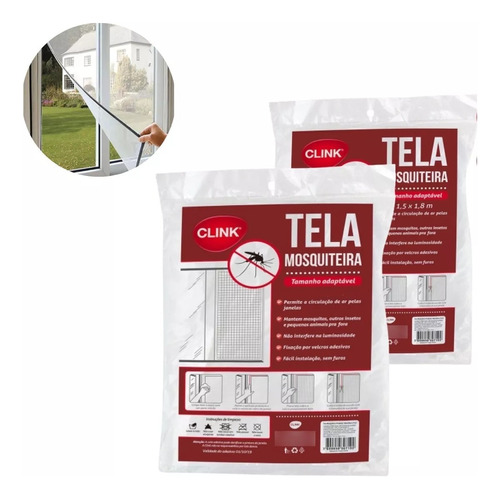 Kit 10 Tela Mosquiteira Janela Velcro Ajustável Anti Insetos