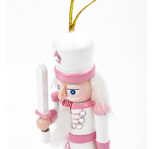4x Figura De Soldado Cascanueces De Madera Adorno De Muñeca