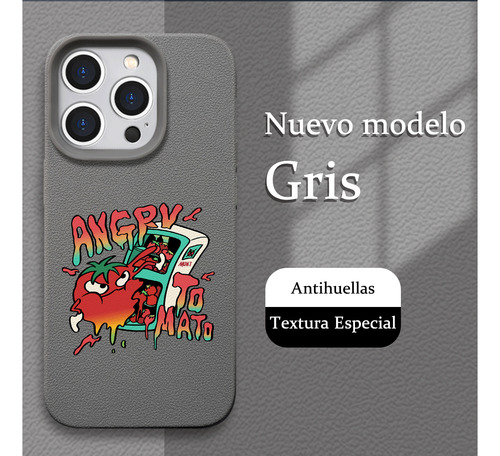 Accesorio Divertido Para Celular Funda De Silicona Diseño Plateado Iphoe Xr