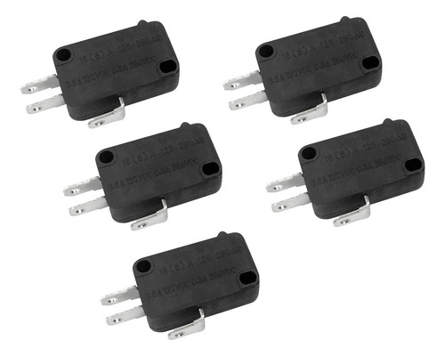 Pf 5 Piezas 15a 250vac V-15 Botón Spdt 1no 1nc Micro Switch