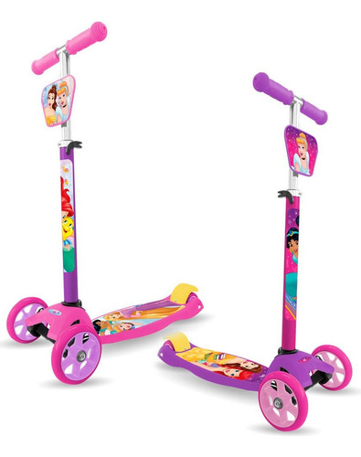 Super Monopatin Infantil Proncesa Plegable 3 Ruedas Grande