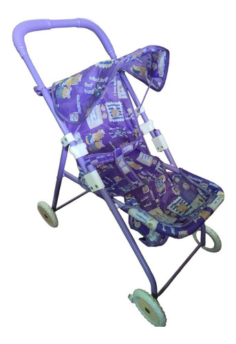 Coche De Muñecas Bebé Juguete 4 Ruedas Plegable