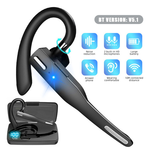 Auriculares Inalámbricos Bluetooth 5.1 Con Micrófono Dual Y