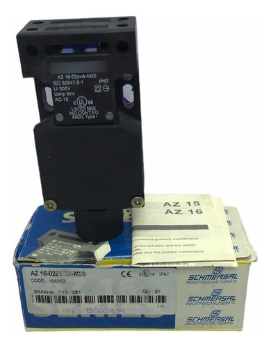 Schmersal 16-02zvrk-m20 Interruptor D Seguridad Doble Aislam