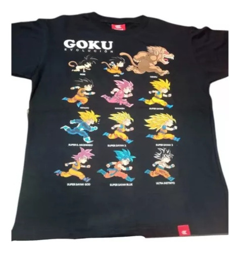 Remera Goku Evolucion Dragon Ball Algodon Premium