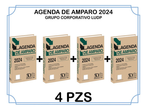 Nueva Agenda De Amparo 2024 (4 Piezas).