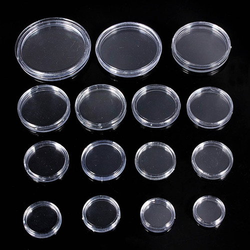 H910, Caja De 3 Cápsulas Pequeñas, Redondas, De Plástico Tra