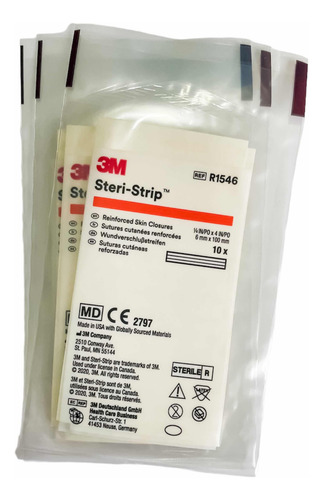 Steri Strip 3m R1546 (3 Paquetes Con 10 Tiras Cada Paquete)