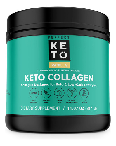 Perfect Keto - Protena De Colgeno En Polvo Con Aceite Mct -