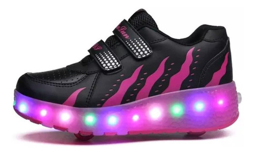 Zapatillas De Niños Led Patines De Ruedas