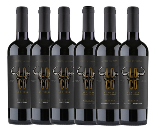 6x Vino Miguel Torres Loco Piedra Reserva Carmenere Cabernet