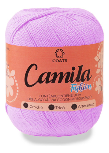 Linha Camila Fashion - 100% Algodão - Crochê Tricô 150g 500m Cor 01366 - Roxo