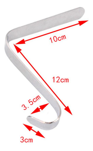 \ 5 Paquete De 2-6 Ganchos For Adornos 10cmx12cmx3.5cmx3cm