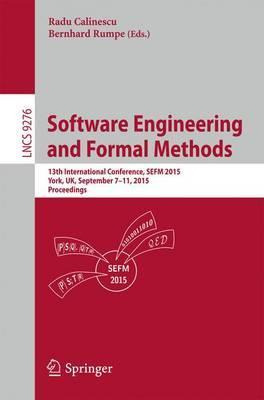 Libro Software Engineering And Formal Methods - Radu C. C...