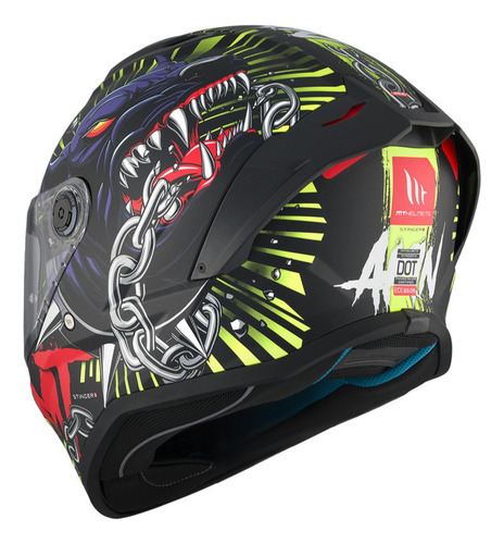 Capacete Moto Mt Helmets Stinger 2 Akin A3 Matt Fosco