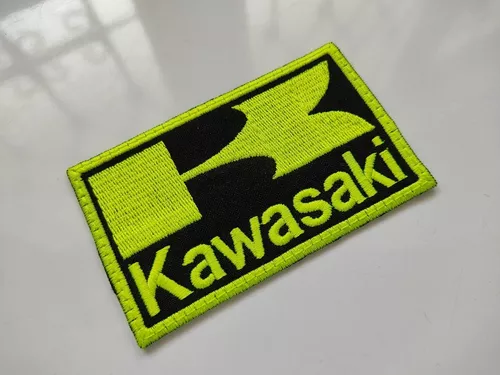 ✗Parche Bordado Marca Moto Kawasaki Verde Redondo – URA Moto