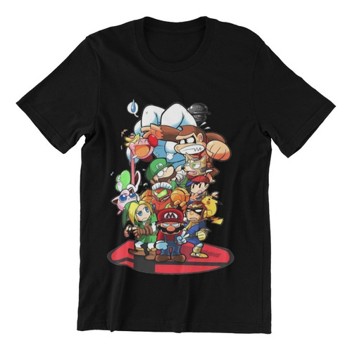 Polera Unisex Mario Bros Super Diddy Kong Algodon Estampado