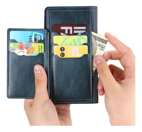 Funda De Cuero Para iPhone Cartera Con Ranura Para Tarjetas