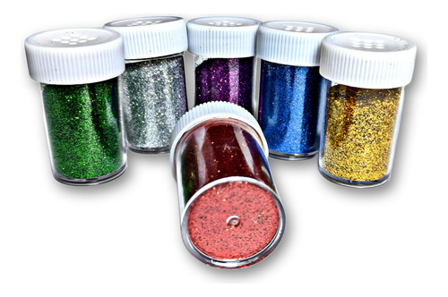  Glitter Gibre Purpurina Brillantina X 20g Varios  Colores