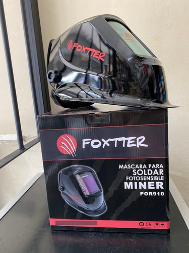 Imagen 2 de 5 de Mascara Careta Fotosensible Foxtter Miner 4 Sensores