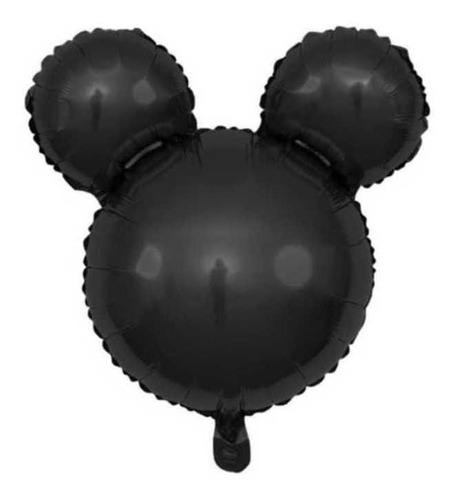 Globo Metalizado Ratón Figura 41 × 39 Negro Mickey 