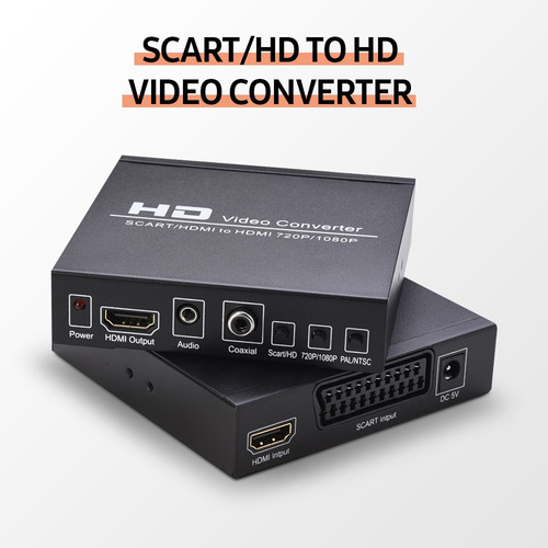 Conversor Switch Converter Scart/hd Hd Pal/ntsc Coaxial Us.