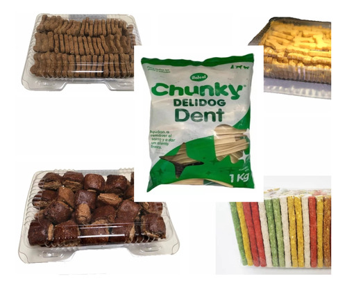 Combo De Snacks Perros X 5kg - - Kg a $3996