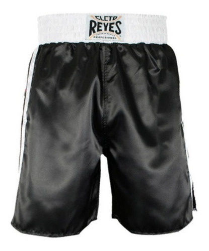 Short Para Box En Satin Poliester Negro-blanco Cleto Reyes