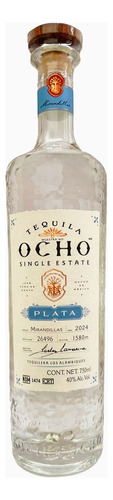 Tequila Ocho Single Estate Plata 750 Ml Nva Presentación