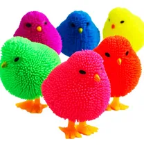 Comprar 6 Squishy Pollito Luz Led Juguete Fiesta Piñata Bolo Premio