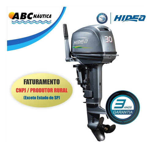 Motor De Popa 30hp Hidea Leia Anúncio
