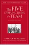 Primera imagen para búsqueda de libro the five dysfunctions of a team a leadership fable