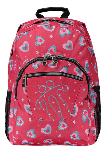 Mochila Escolar Acuarela Totto Color Rosado