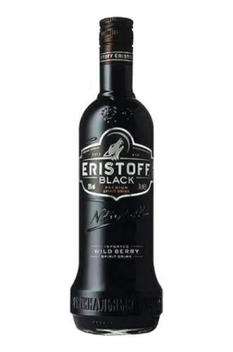 Vodka Eristoff Black Wild Berry Botella Por 1 Litro.