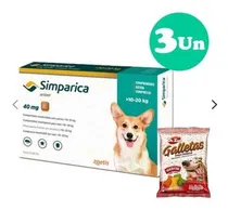 Comprar Tableta Antipulgas Y Garrapatas Simparica 10 A 20 Kg X3 Comp