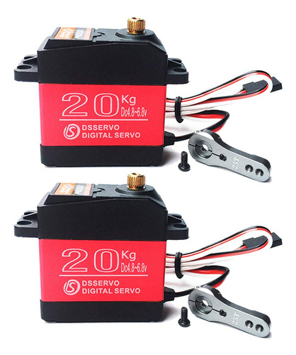 Annimos Paquete De 2 Ds3218 Digital Rc Servo Motor 20 Kg De