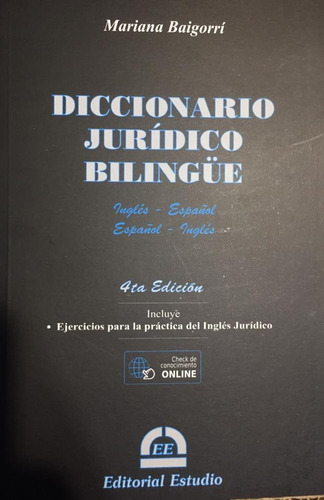 Diccionario Jurídico Bilingüe Baigorri