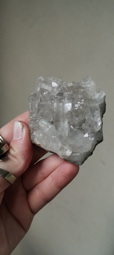 Drusa De Cuarzo Cristal Con Arcoiris Adentro