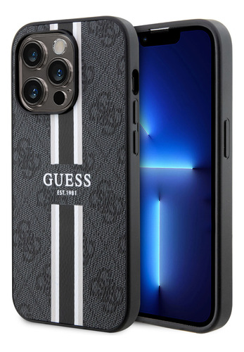 Protector Guess Para iPhone 15 Pro Max Magsafe Negro