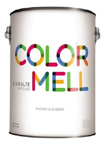 Venier Sintetico Colormell Blanco Mate X 1/2 Lt Color Negro