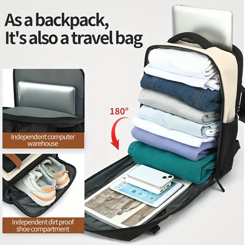 Mochila Viagem Executiva Grande Impermeável Notebook