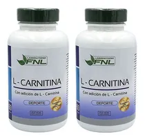 Comprar L- Carnitina Fnl 2 Frascos 120cap 500mg. Quemador De Grasa Sabor Natural \u002F 2 Frascos