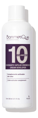  Oxidante Activador Capilar Cremoso 10vol Bonmetique 800ml Tono Neutro