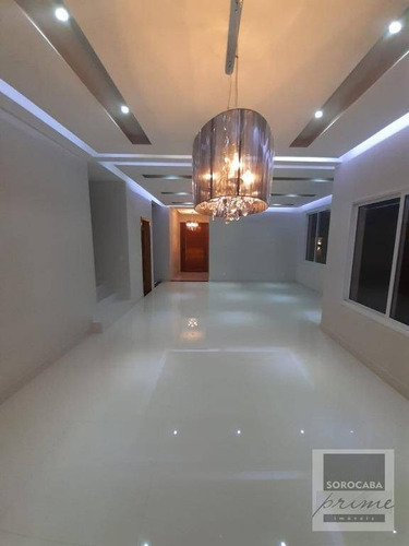 Imagem 2 de 30 de Sobrado Com 4 Dormitórios À Venda, 395 M² Por R$ 2.200.000 - Alphaville Nova Esplanada I - Votorantim/sp, Próximo Ao Shopping Iguatemi. - So0173