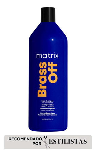 Shampoo Matrix Brass Off Neutralizante Botella De 1 Litro