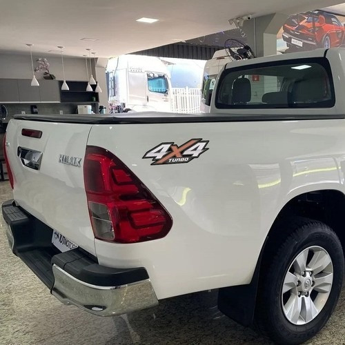 Par De Adesivo 4x4 Turbo Nova Hilux 2016 2017 2018 Emblema