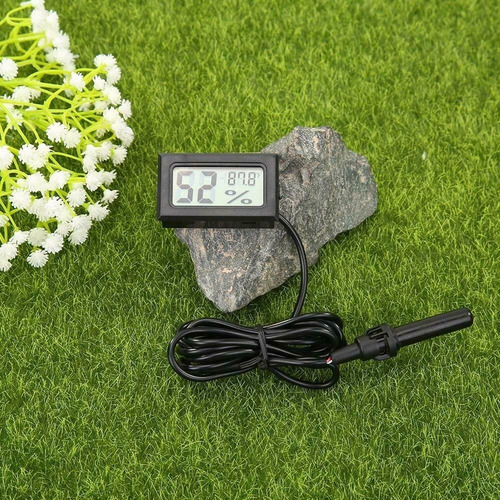 Imagen 6 de 6 de Termómetro Lcd Digital Higrómetro Sonda Temperatura Humedad